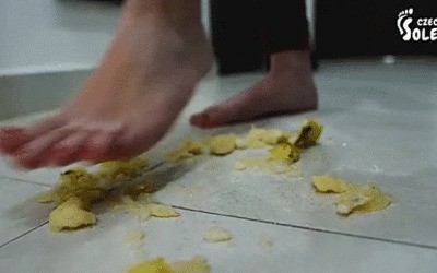 Fruit Crushing And Pov Foot Munching