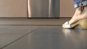 Marshmallows And Chips Under Wooden Mules Floor View